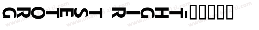 GROTEST RIGHT字体转换